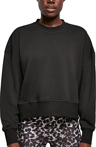 Urban Classics Damska bluza oversize z okrągłym dekoltem, czarna, XL, czarny, XL
