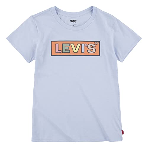 Levi's Kids Koszulka dziewczęca Lvg z krótkim rękawem graficzna koszulka, Fajny zmierzch, 4 Lata