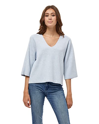 Peppercorn Sweter damski, Skyway Blue Melange, 46 Duże Rozmiary