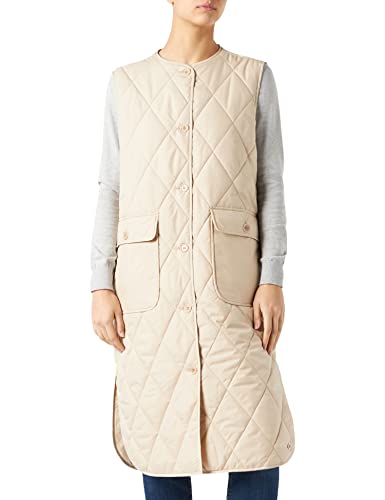 s.Oliver Damska kamizelka bez rękawów Loose Fit, beżowy, 40