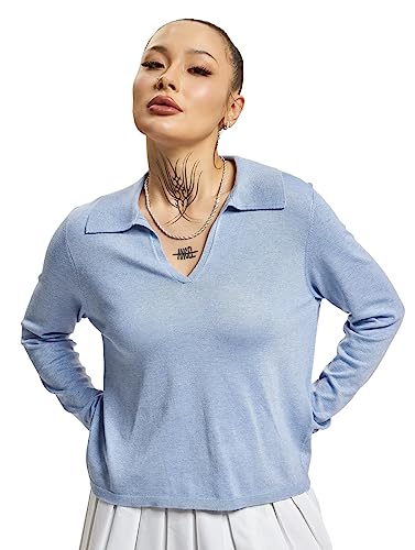 ONLY Damski sweter z dzianiny Onlhannah Life Ls Polo Neck KNT Noos, Grapemist/Szczegóły: melanż, L