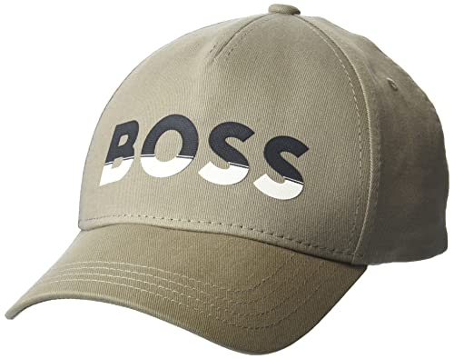 BOSS Bawełna Twil kapelusz z logo zakrzywione czapka z daszkiem dla mężczyzn, Ciemny persimmon, rozmiar uniwersalny