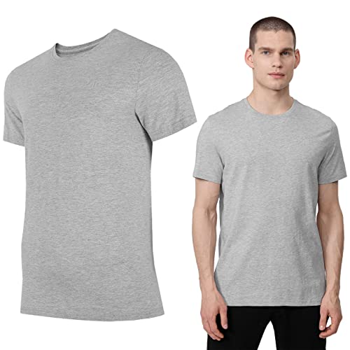 4F Koszulka męska, Jasnoszary mix, 3XL