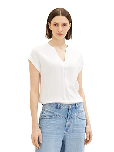 TOM TAILOR Damska bluzka Basic, 10315 - Whisper White, 34