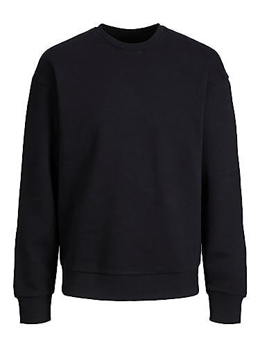 Bestseller A/S Sweter męski Jjmikk Sweat Crew Neck Pls, Schwarz, 5XL duże rozmiary