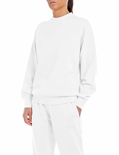 Replay Second Life damska bluza ze 100% bawełny, 001 White, XXS