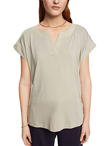 ESPRIT Collection T-shirt damski, Dusty Green, XS