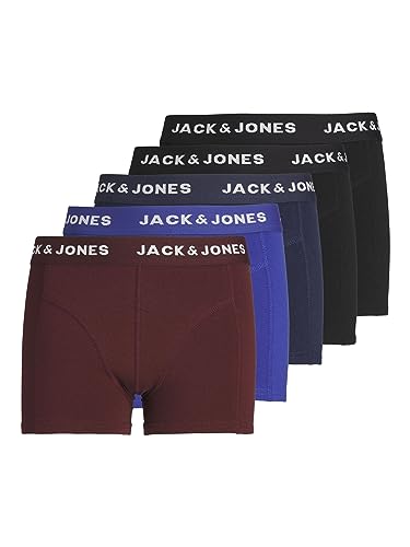 JACK&JONES JUNIOR bokserki chłopięce, Black/Pack:Navy Blazer - Port Royale - Black - Surf The Web, 152