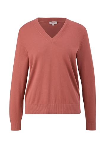 s.Oliver Sales GmbH & Co. KG/s.Oliver Damski sweter z dekoltem w serek, pomarańczowy, 36