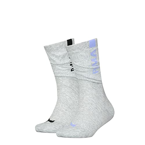 PUMA Damskie rajstopy Slouch Sock, szary melanż/elektryczny, 39/42, Szary Mélange/elektryczny, 39-42 EU