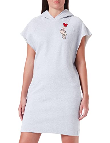 Love Moschino Sukienka damska, Melange Light Gray, 40