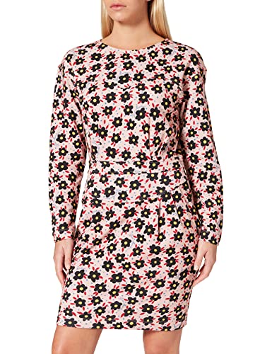 Love Moschino Sukienka damska, Fiori.fond.rosa, 40