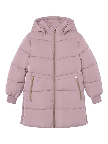 NAME IT Dziewczęca kurtka puchowa NKFMUSIC TB kurtka buforowa, Keepsake Lilac, 128, Keepsake Lilac, 128 cm