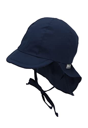 Sterntaler Schirmmütze M. Nackenschutz 1511410 Czapka, Niebieski (Marine 300), (Producent rozmiar:51) Dziecko, Niebieski (Marine 300), 51