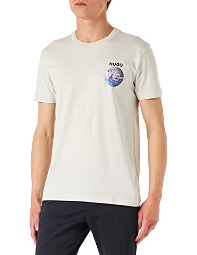 HUGO koszulka męska dondo, Light Beige273, L