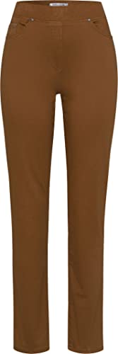 Raphaela by Brax Damskie spodnie bawełniane Pamina Thermolite, Tabac, 36W / 30L
