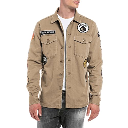 Replay Męska kurtka M8825N, 616 brązowa, XS, 616 BROWN, XS