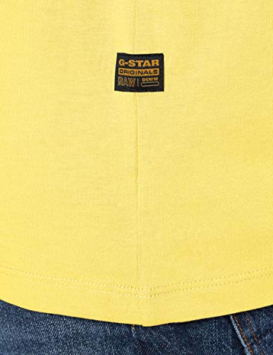 G-STAR RAW Męski T-shirt Base-s Regular, żółty (Lt Lemon 336-188), XS