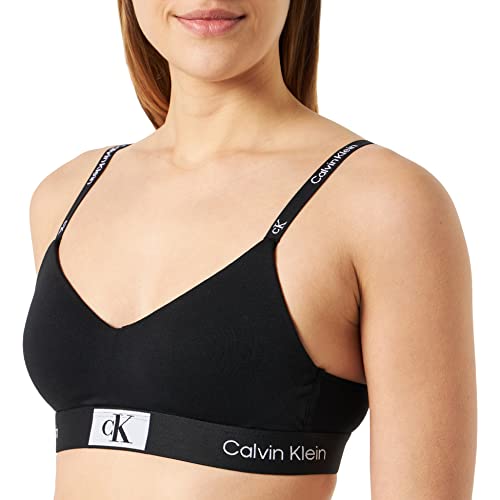 Calvin Klein Damski biustonosz z podszewką, Czarny, L