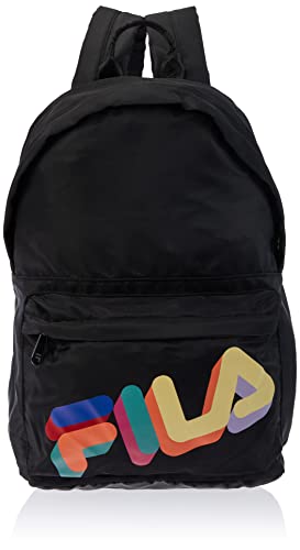 FILA Unisex Binhe Backpack S'Cool Two Street-Black-OneSize plecak, czarny, jeden rozmiar