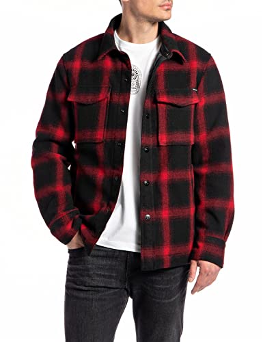 Replay Koszula męska, 010 Multicolour, S