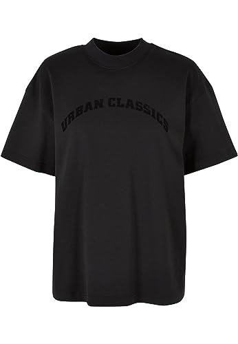 Urban Classics Damska koszulka damska Oversized Flock Tee, czarny, M