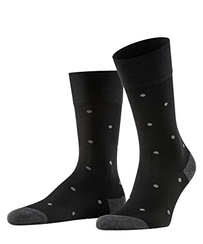 FALKE Mężczyźni Skarpety Dot M SO Bawełna z wzorem 1 Para, Szary (Anthracite Melange 3096), 39-42