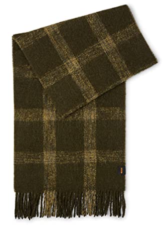 BOSS Męski szalik Narratore Scarf, Dark Green308, jeden rozmiar