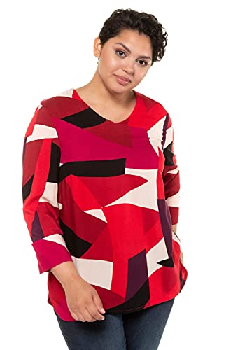 ULLA POPKEN Koszula damska, Wielobarwny (Multicolor 90), 36 duże rozmiary