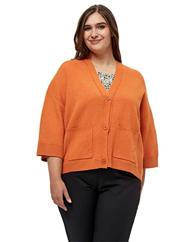 Peppercorn Damski kardigan Rosalia, Peach Caramel melange, 46