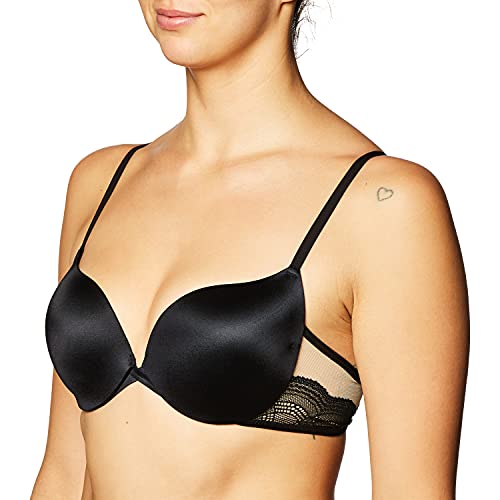 Maidenform Damski biustonosz Love to Lift-Fishnet Plunge Push Up na co dzień