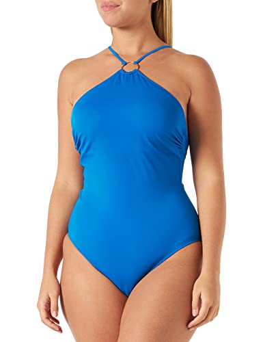 KENDALL & KYLIE Damski jednoczęściowy kostium kąpielowy, Petrol Blue, XL
