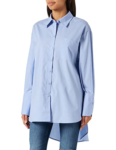 Sisley Koszula damska 5FUALQ037 Light Blue 32Y, XS, jasnoniebieski 32y, XS