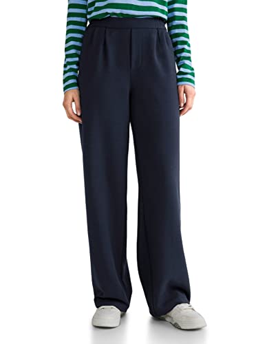 Street One Damskie spodnie materiałowe A376036 Straight, Deep Blue, W38/L32, Deep Blue, 38W / 32L