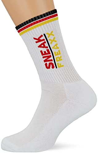 Sneak Freaxx Unisex Germany White One Size skarpety, białe (białe), S, biały (biały)
