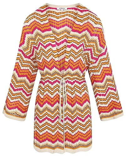 Morgan damski sweter MIKONO pomarańczowy TXL, Słoneczny, XL