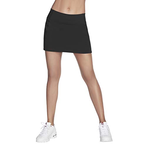 Skechers Walk GO Flex Skort z kieszeniami spódnica-spodenki, czarne, XX duże damskie, czarny, XXL