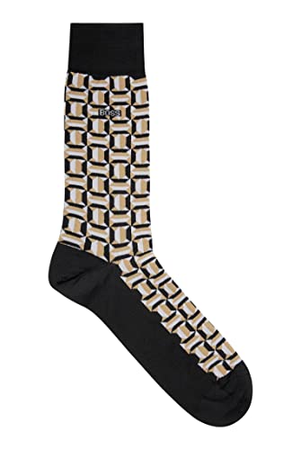 BOSS Męskie skarpety RS Geometric MC, czarne1, 39-42