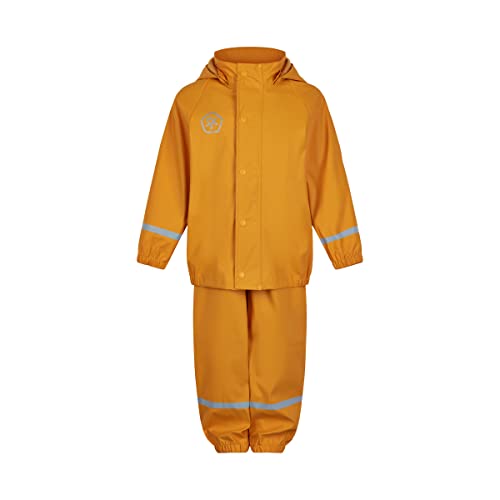 Color Kids Rain Set Solid Pu kurtka przeciwdeszczowa dla dzieci, uniseks, Cadm Yellow, 98