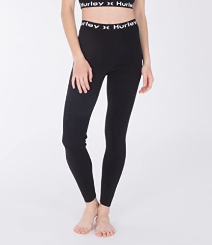 Hurley OAO Tekst Active Legginsy Czarny