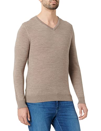 Seidensticker Sweter męski, szarobrązowy, 3XL