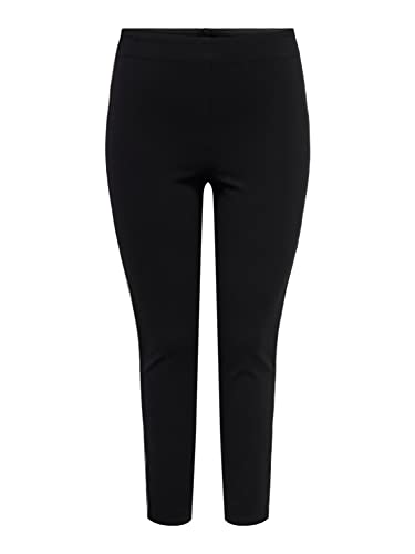 ONLY Carmakoma Caraura Hw Bling Panel PNT legginsy damskie, Czarny/szczegóły: czarny panel Bling, 46