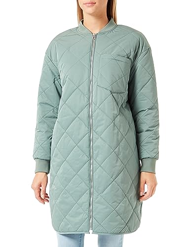 Bestseller A/S Damski płaszcz VMNATALIE AW23 Coat BOOS, Dark Forest, S, Dark Forest, S