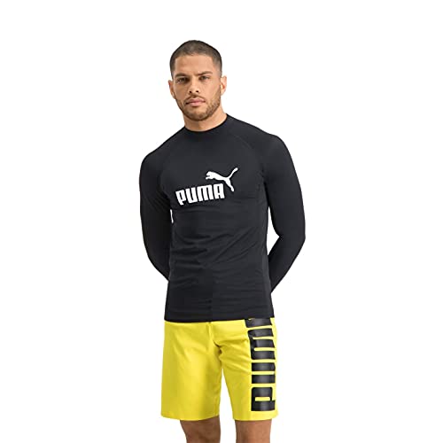 PUMA Męska koszulka z długim rękawem Rash-Guard, czarna, XS, czarny, XS