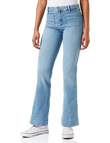 Wrangler Spodnie damskie Flare, W chmurach, 27W / 34L