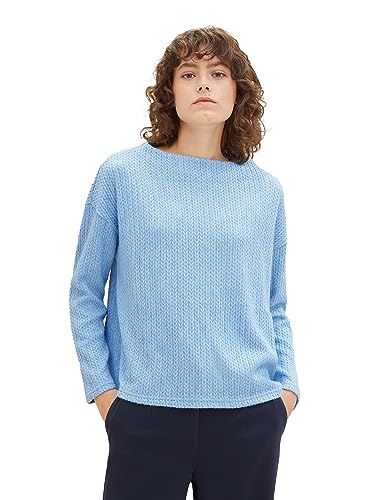 TOM TAILOR Bluza damska, 12391 – jasny niebieski melanż, M