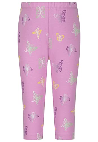 SALT AND PEPPER Dziewczęce legginsy Capri Butterfly AOP, Crocus, normalne, crocus, 104 cm