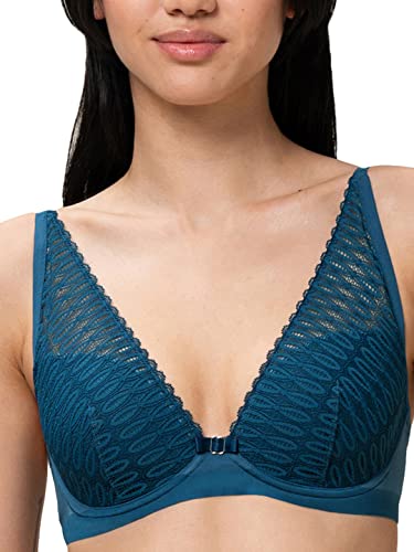 Triumph Aura Spotlight Wp Klasyczny Biustonosz formowany Kobiety , Smoky Blue , D