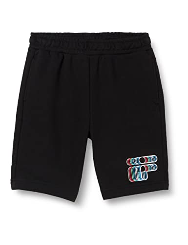 FILA Shoreham Graphic Logo Sweat szorty chłopięce, czarny, 134-140