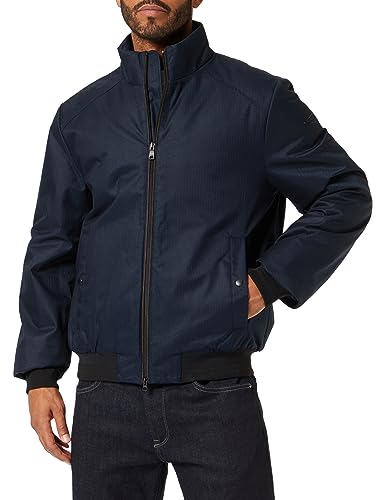 Geox Męska kurtka Vincit, Sky Captain/Black, 46